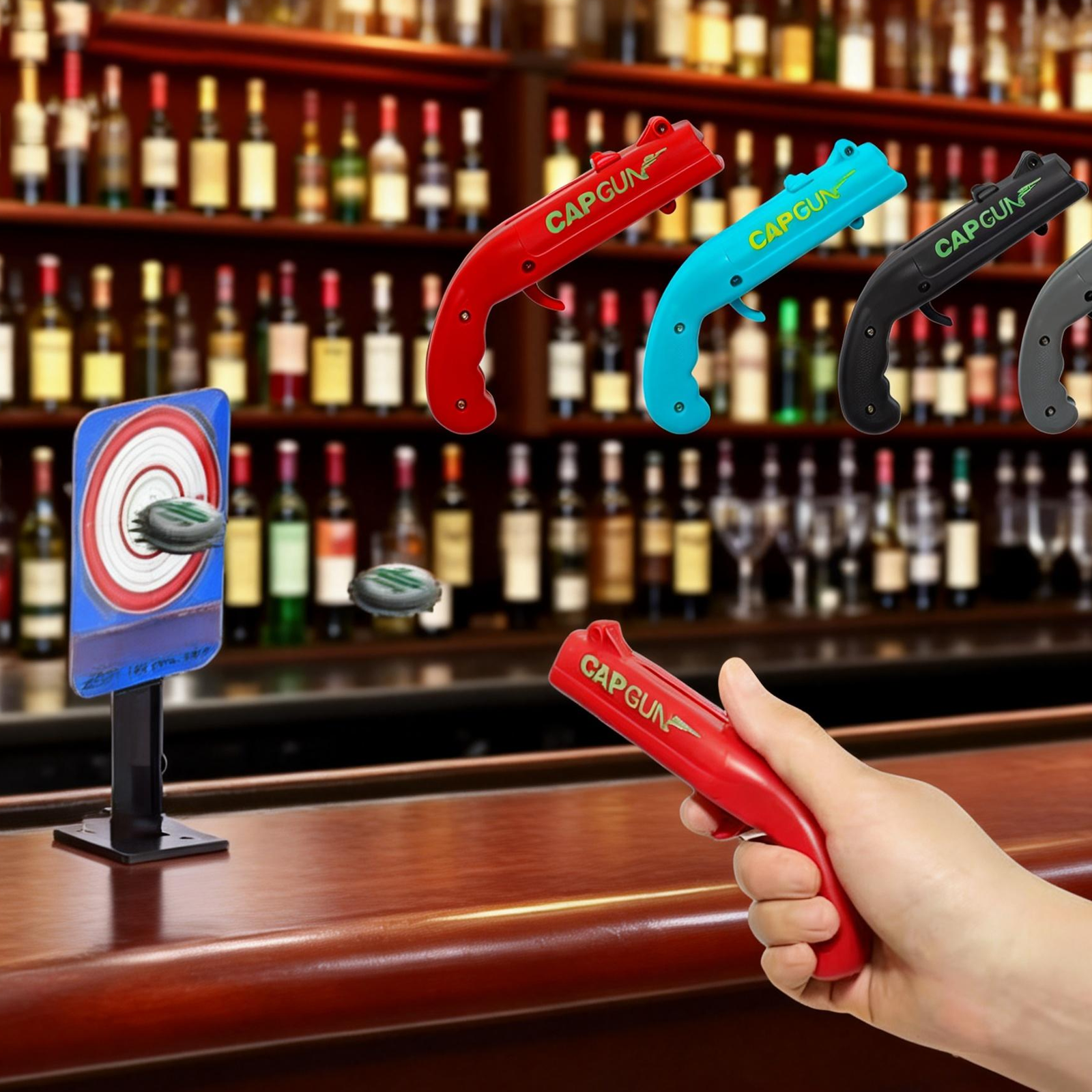 3PC Cap Gun Shooting Bottle Op - Event Launch Party 리뷰 및 가격